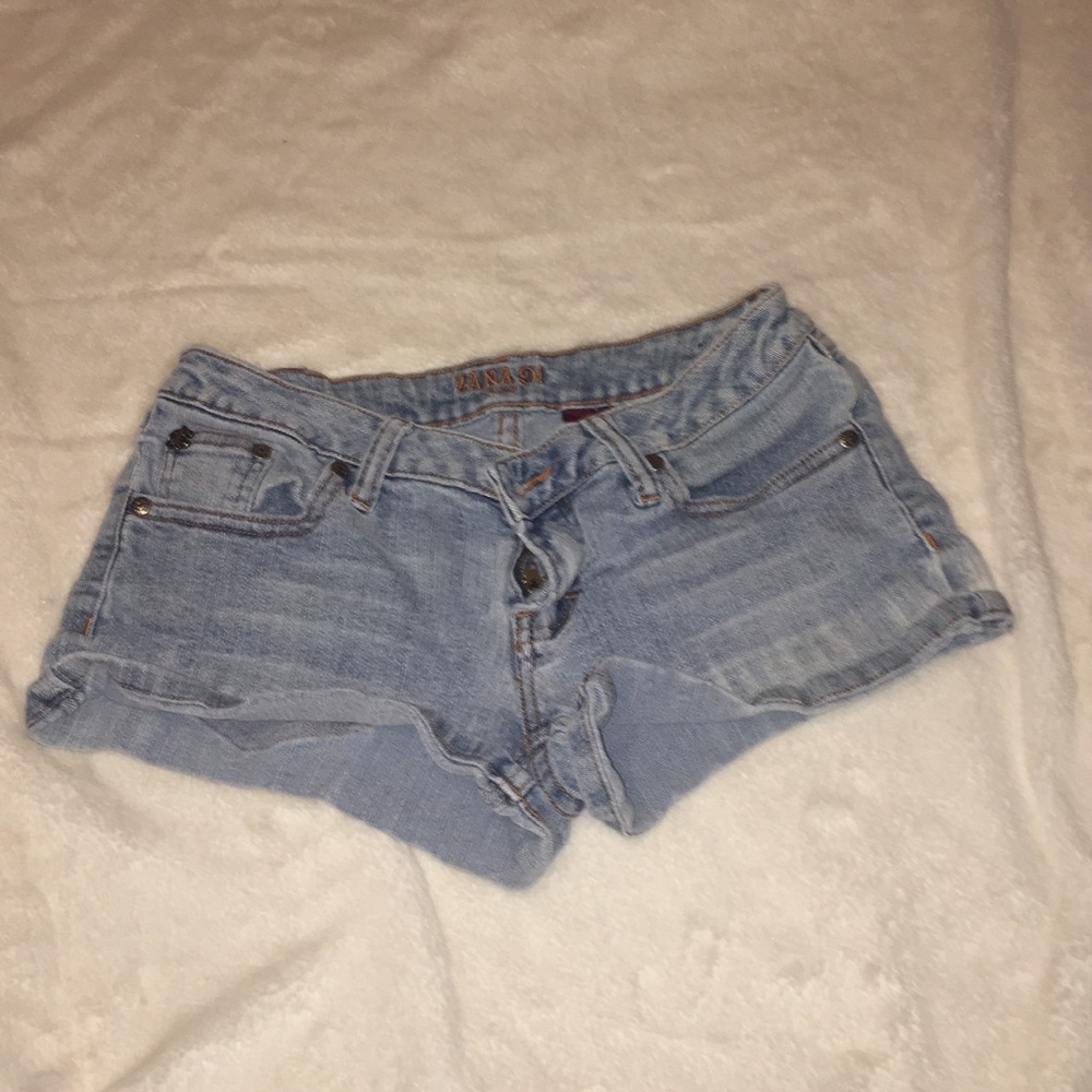 Denim shorts